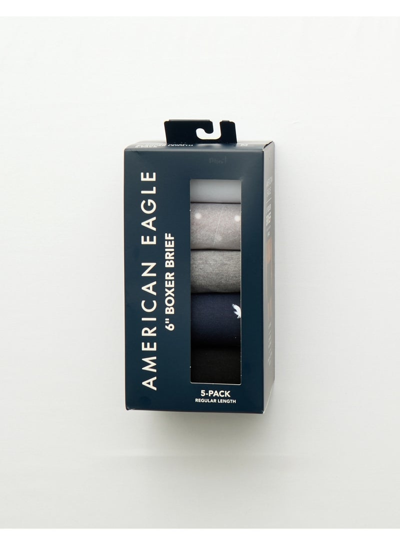 American Eagle AEO Men's 6" Classic Boxer Brief 5-Pack - Image 2